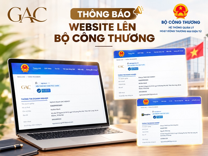 Website cần đăng ký với Bộ Công Thương